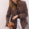 Gestreifter offener Blazer Gestreifter offener Blazer