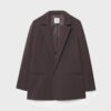 Gestreifter offener Blazer Gestreifter offener Blazer