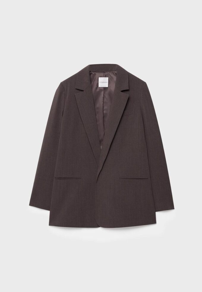 Gestreifter offener Blazer Gestreifter offener Blazer