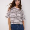 Gestreiftes Kurzarm-T-Shirt