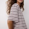 Gestreiftes Kurzarm-T-Shirt