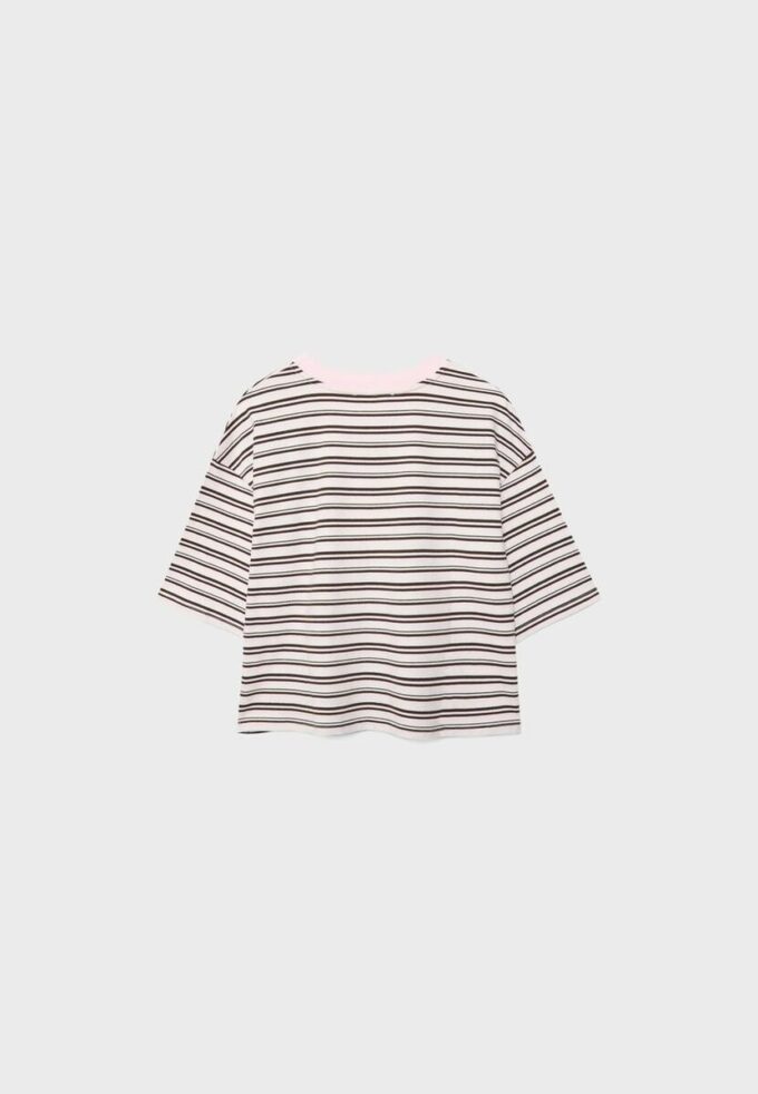 Gestreiftes Kurzarm-T-Shirt