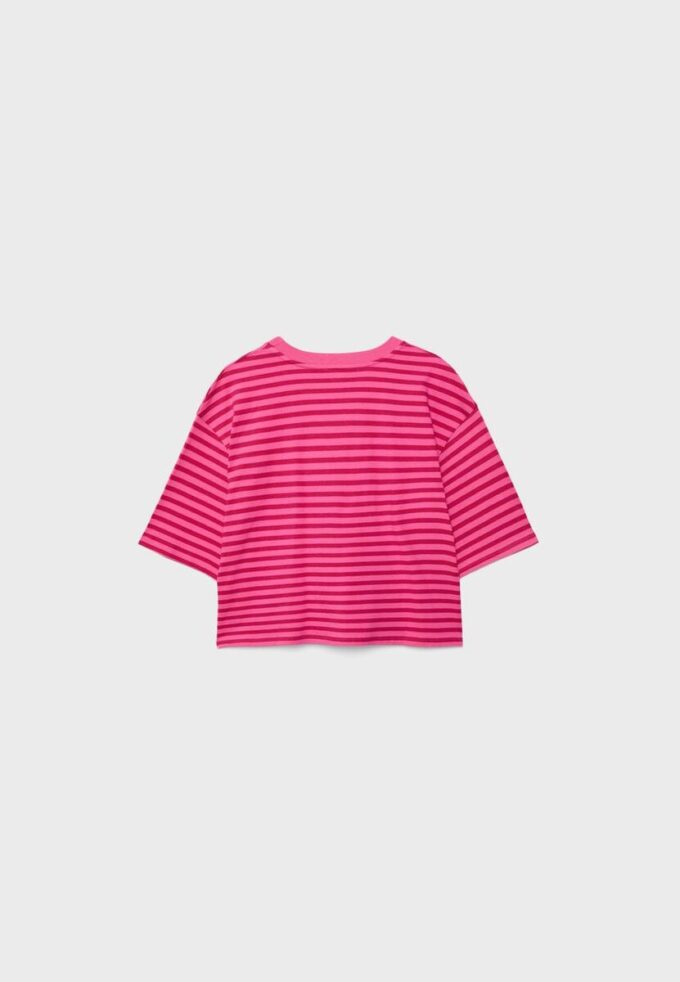 Gestreiftes Kurzarm-T-Shirt