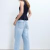 Gestreiftes, ärmelloses Peplum-Oberteil Gestreiftes, ärmelloses Peplum-Oberteil