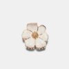 Haarspange mit Metallblume