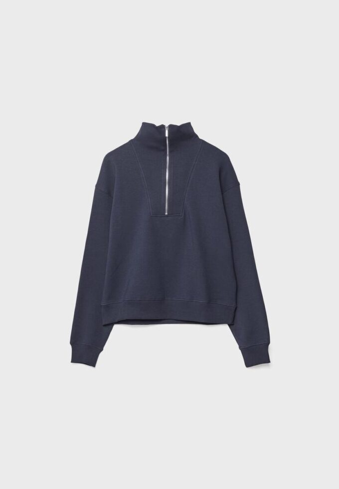 Hochgeschlossenes Sweatshirt mit Reißverschluss Hochgeschlossenes Sweatshirt mit Reißverschluss