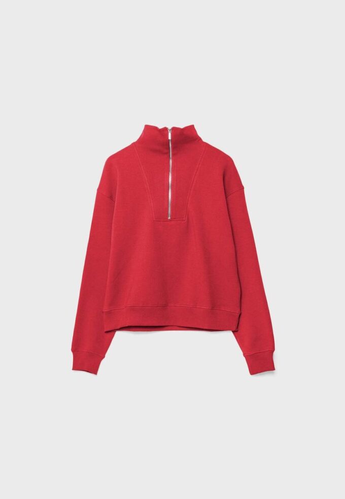 Hochgeschlossenes Sweatshirt mit Reißverschluss Hochgeschlossenes Sweatshirt mit Reißverschluss