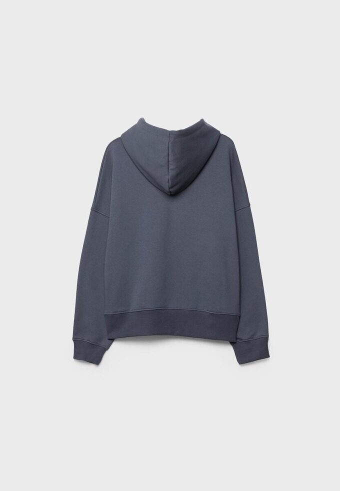 Hoodie mit Nieten und Stickerei Hoodie mit Nieten und Stickerei