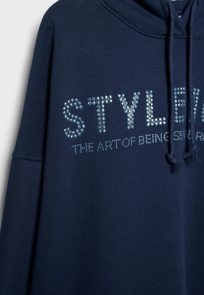 Hoodie mit Strasssteinen Hoodie mit Strasssteinen