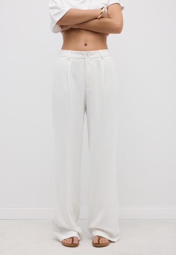 Hose mit geradem Bein im Leinen-Look Hose mit geradem Bein im Leinen-Look