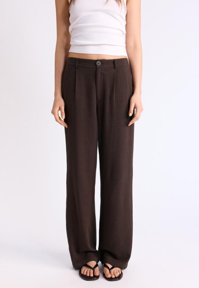 Hose mit geradem Bein im Leinen-Look Hose mit geradem Bein im Leinen-Look