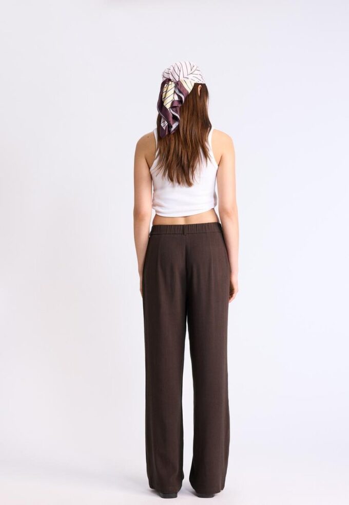 Hose mit geradem Bein im Leinen-Look Hose mit geradem Bein im Leinen-Look