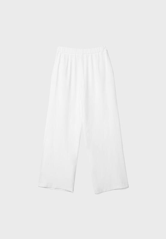 Hose mit geradem Bein im Leinen-Look Hose mit geradem Bein im Leinen-Look