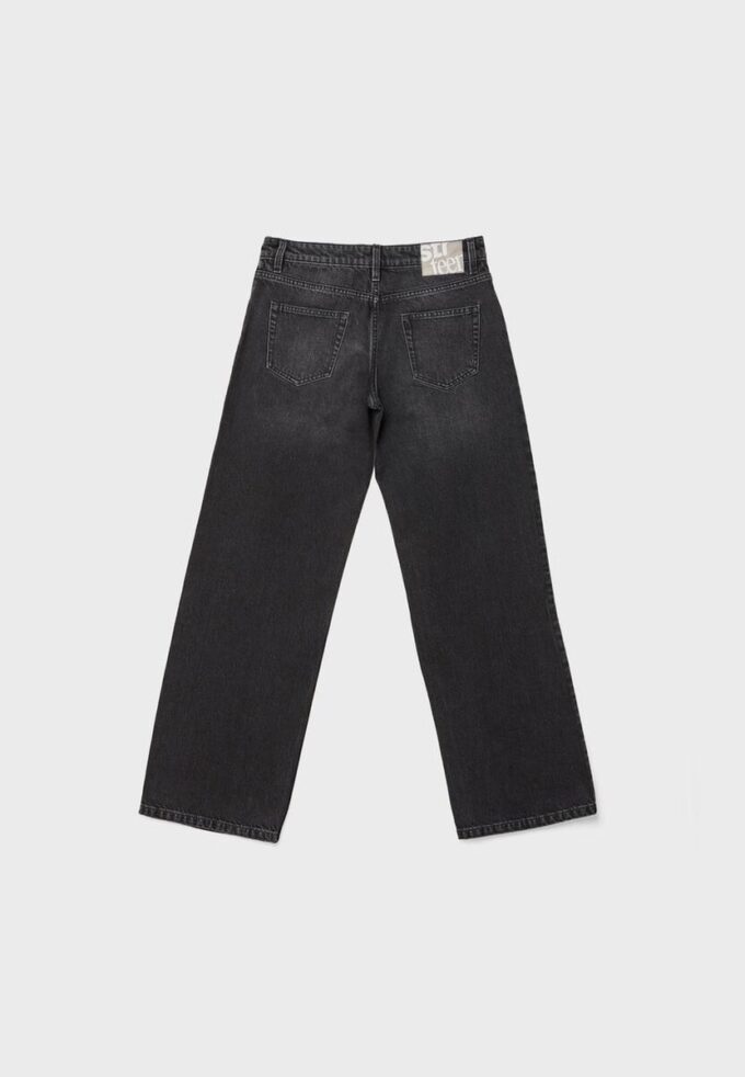 Jeans mit niedriger Leibhöhe und Wide Leg-Bein Jeans mit niedriger Leibhöhe und Wide Leg-Bein