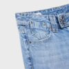 Jeans mit niedriger Leibhöhe und Wide Leg-Bein sowie Schmuckknopf Jeans mit niedriger Leibhöhe und Wide Leg-Bein sowie Schmuckknopf