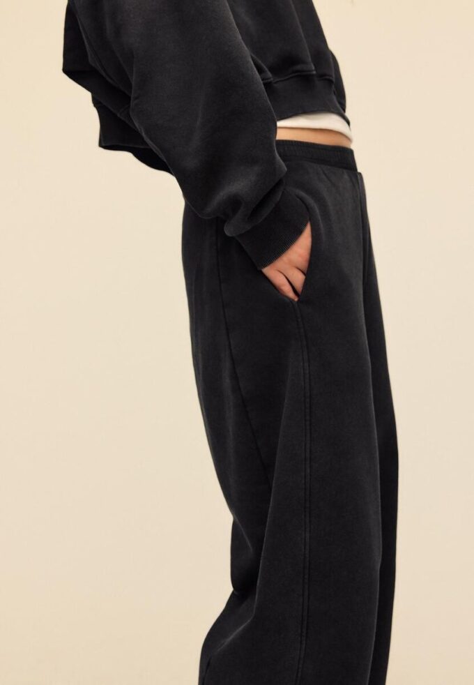 Jogginghose aus Soft Touch-Fleece mit Acid-Wash-Effekt Jogginghose aus Soft Touch-Fleece mit Acid-Wash-Effekt