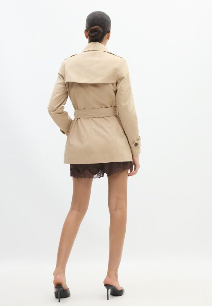 Kurzer Basic-Trenchcoat Kurzer Basic-Trenchcoat