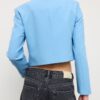 Kurzer Blazer mit Rundhalsausschnitt Kurzer Blazer mit Rundhalsausschnitt