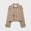 Kurzer, fließender Trenchcoat Kurzer, fließender Trenchcoat