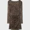 Kurzes bedrucktes Tüllkleid Kurzes bedrucktes Tüllkleid
