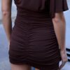 Kurzes Cape-Kleid