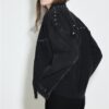 Kurzes Denim-Overshirt mit Nieten Kurzes Denim-Overshirt mit Nieten