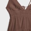 Kurzes, fließendes Kleid mit Bindedetail am Rücken Kurzes, fließendes Kleid mit Bindedetail am Rücken