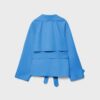 Kurzes, fließendes Trenchcoat mit Gürtel Kurzes, fließendes Trenchcoat mit Gürtel