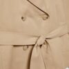 Kurzes, fließendes Trenchcoat mit Gürtel Kurzes, fließendes Trenchcoat mit Gürtel