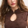 Kurzes Kleid im Qipao-Stil Kurzes Kleid im Qipao-Stil