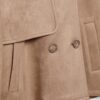 Kurzes Trenchcoat aus Kunstwildleder Kurzes Trenchcoat aus Kunstwildleder