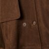 Kurzes Trenchcoat aus Kunstwildleder