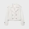 Kurzes Zweireihiger Trenchcoat Kurzes Zweireihiger Trenchcoat
