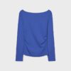 Langarm-T-Shirt mit Raffung
