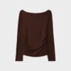 Langarm-T-Shirt mit Raffung Langarm-T-Shirt mit Raffung