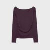 Langarm-T-Shirt mit Raffung