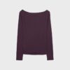 Langarm-T-Shirt mit Raffung