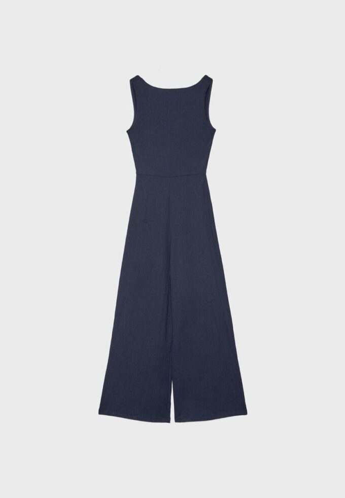 Langer, ärmelloser, gerader Jumpsuit Langer, ärmelloser, gerader Jumpsuit