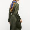 Langer Trenchcoat aus Kunstwildleder Langer Trenchcoat aus Kunstwildleder