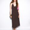 Langes besticktes Neckholder-Kleid Langes besticktes Neckholder-Kleid