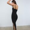 Langes Kleid aus Spitzenstrick