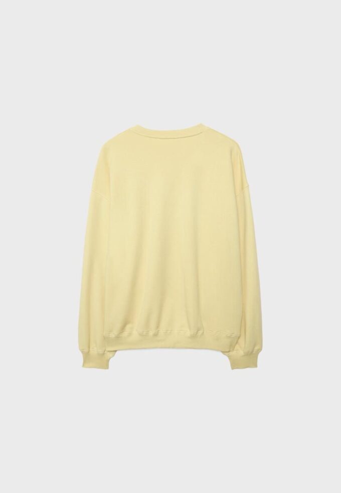 Langärmliges Sweatshirt mit Rundhalsausschnitt und Aufdruck Langärmliges Sweatshirt mit Rundhalsausschnitt und Aufdruck