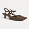 Leder-Absatzschuhe