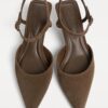 Leder-Absatzschuhe