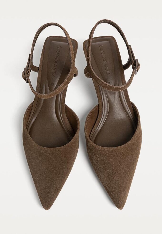 Leder-Absatzschuhe