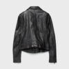 Leder-Bikerjacke Leder-Bikerjacke