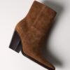 Leder-Cowboy-Stiefeletten