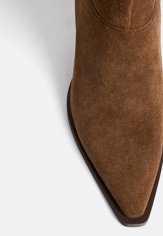 Leder-Cowboy-Stiefeletten