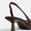 Leder-Sandaletten mit hohem Absatz