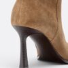 Leder-Stiefel mit Slouchy-Stiletto-Absatz